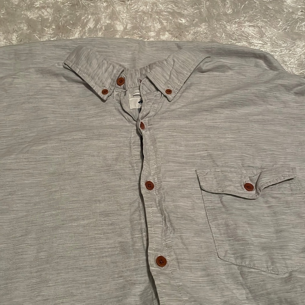 XXL grey button down